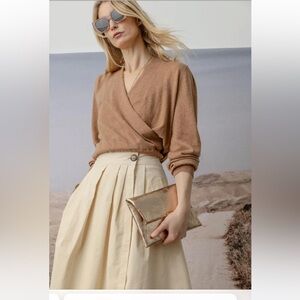 Lilla P Brown V-Neck Sweater